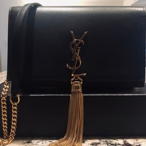 Saint Laurent Kate Tassel Chain Wallet Bag